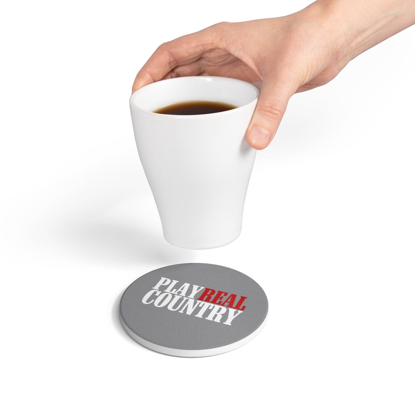 Play Real Country ceramic coaster