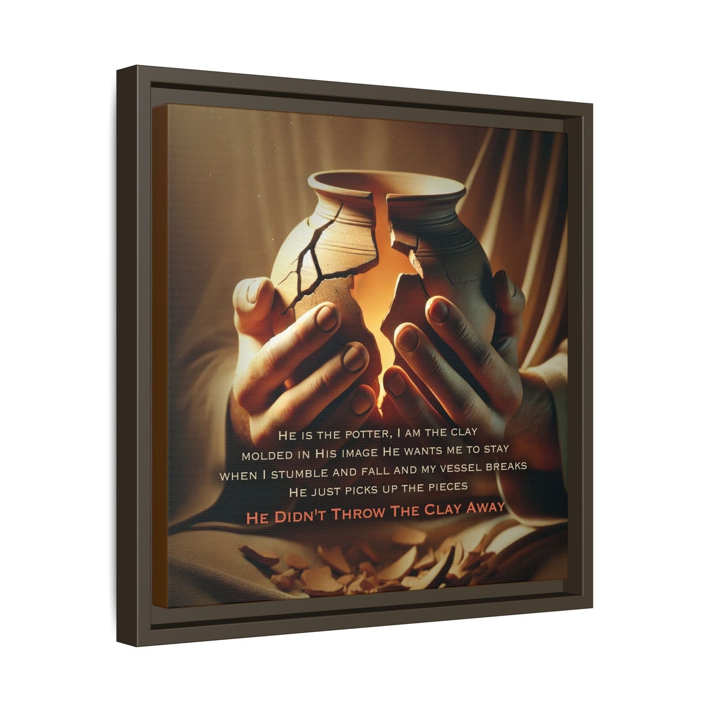 ARTWORK He Didn't Throw The Clay Away canvas print