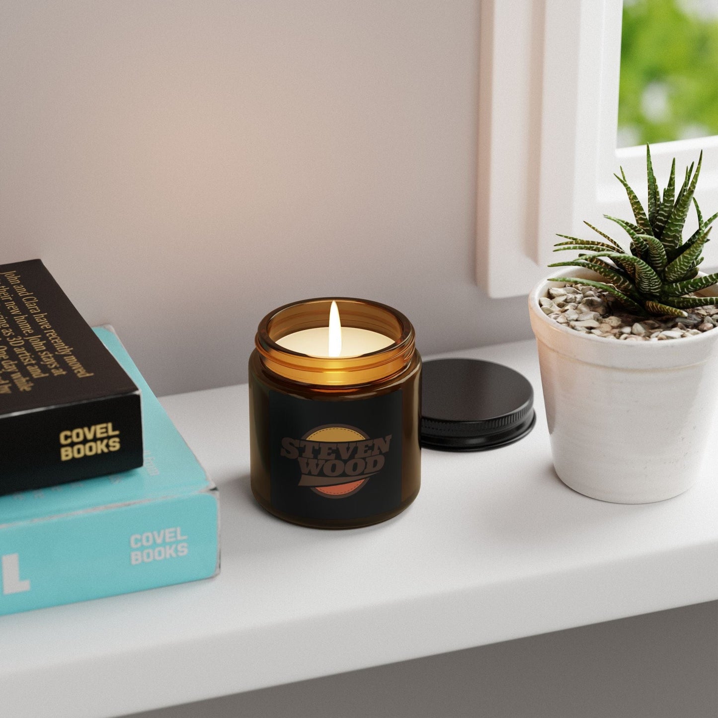 Steven Wood logo - Scented Soy Candle