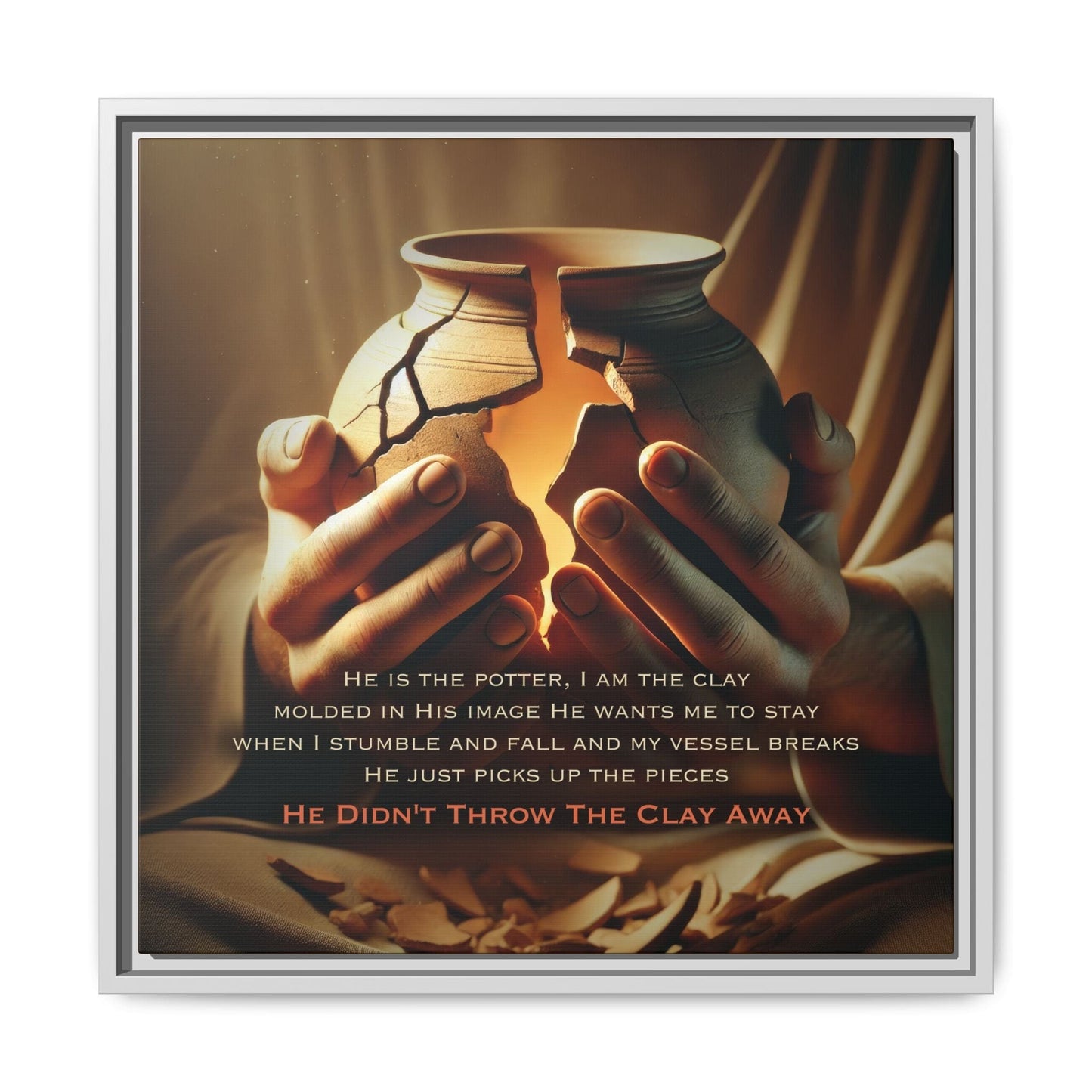 ARTWORK He Didn't Throw The Clay Away canvas print