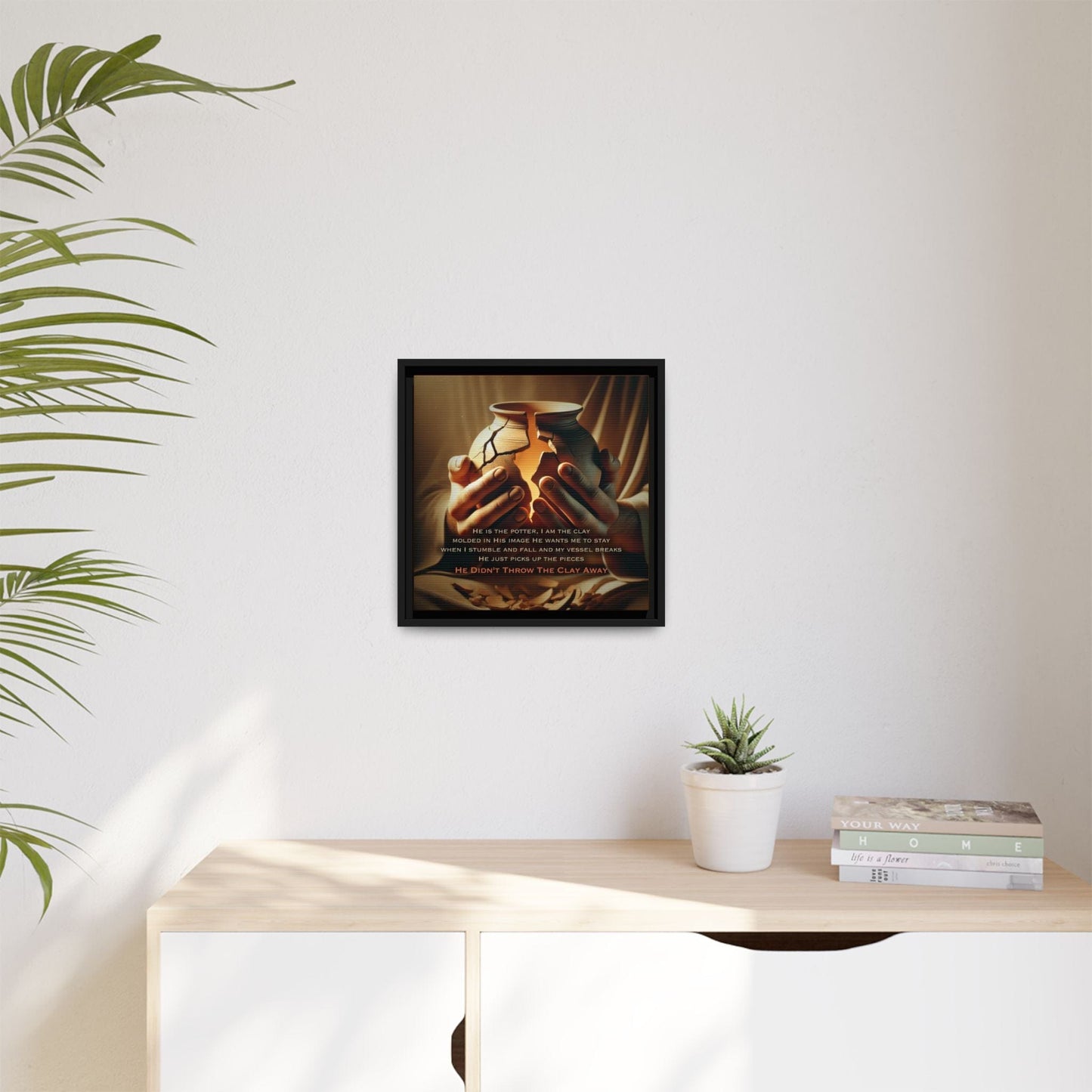 ARTWORK He Didn't Throw The Clay Away canvas print