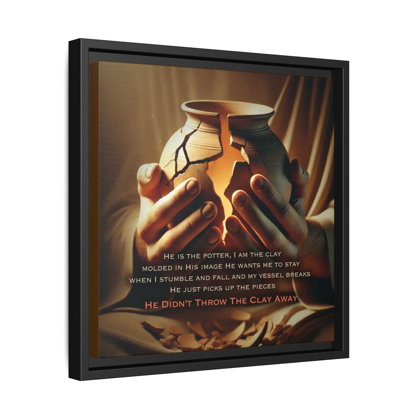 ARTWORK He Didn't Throw The Clay Away canvas print