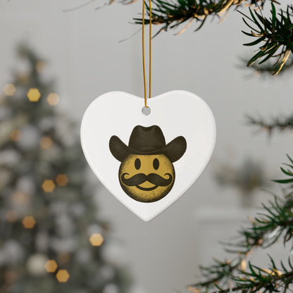 CHRISTMAS Cowboy Emoji Ornaments