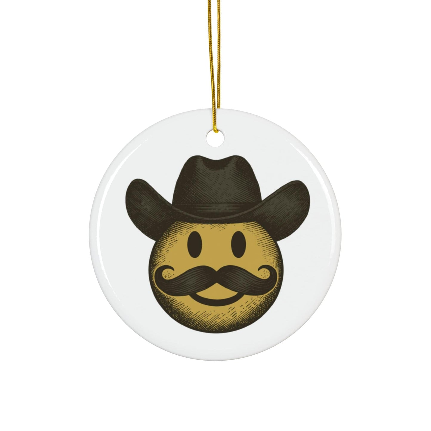 CHRISTMAS Cowboy Emoji Ornaments