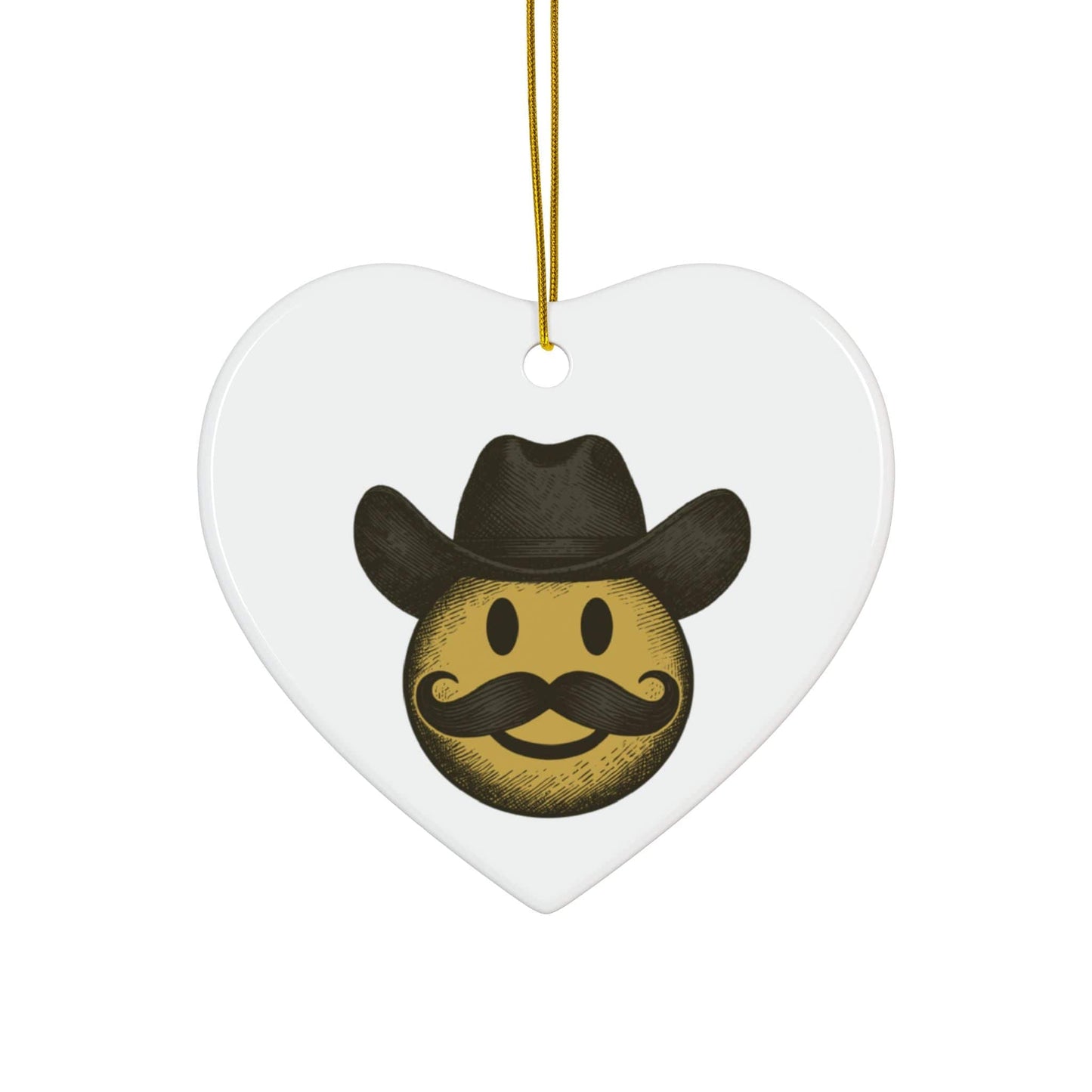 CHRISTMAS Cowboy Emoji Ornaments