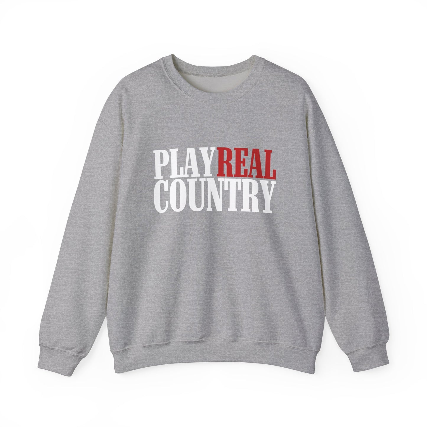 Play Real Country - Crewneck Sweatshirt