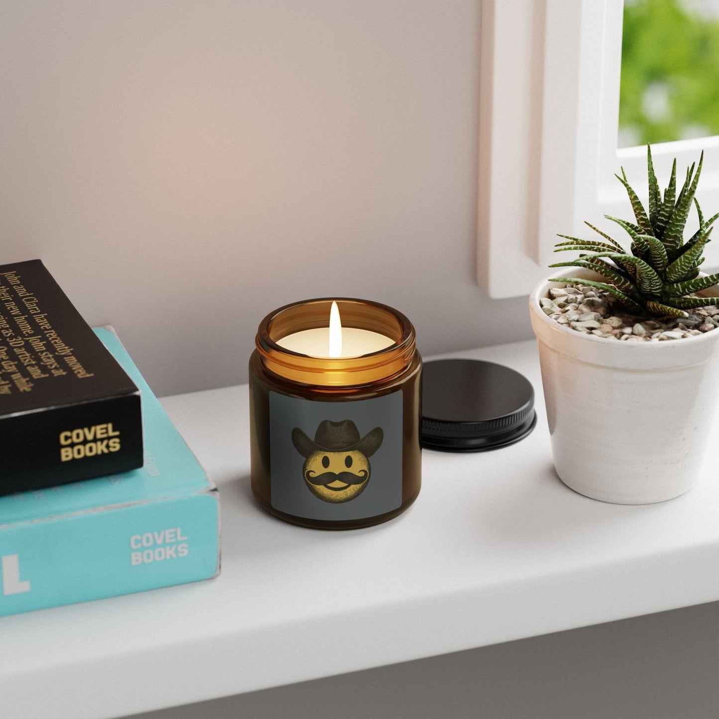 Cowboy Emoji - Scented Soy Candle