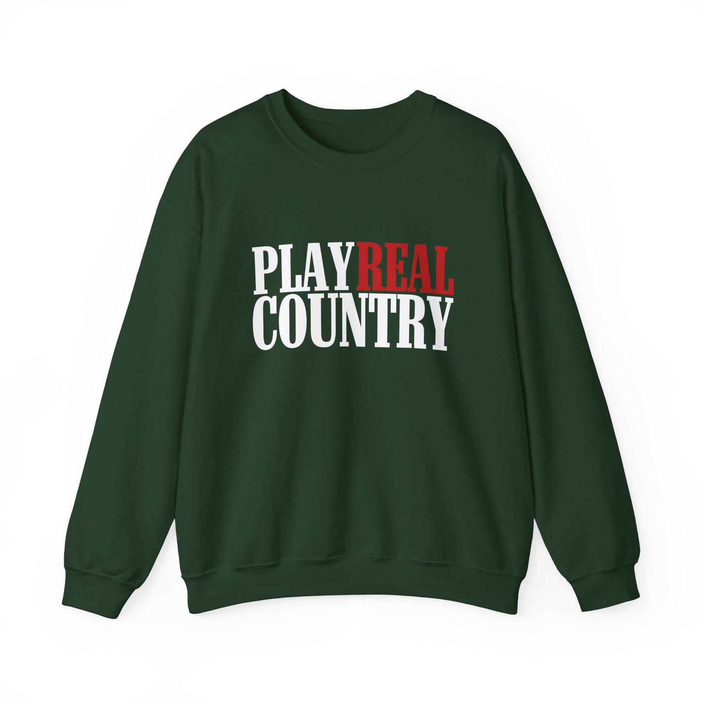 Play Real Country - Crewneck Sweatshirt