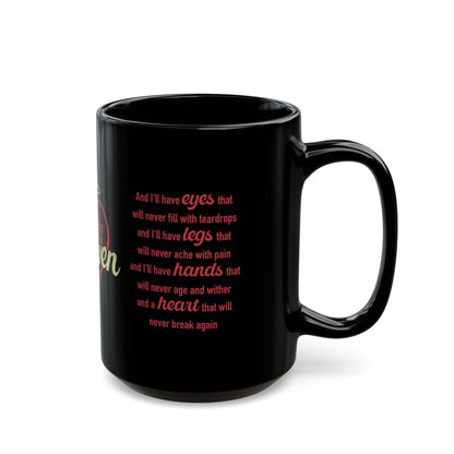 Hearts Don't Break in Heaven mug, black